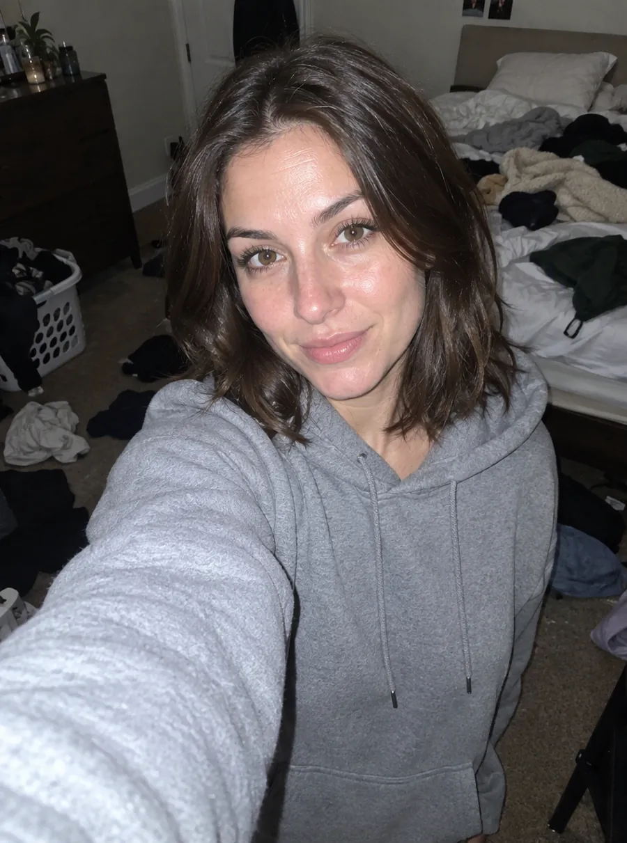 Before: a bedroom selfie turned into a studio headshot